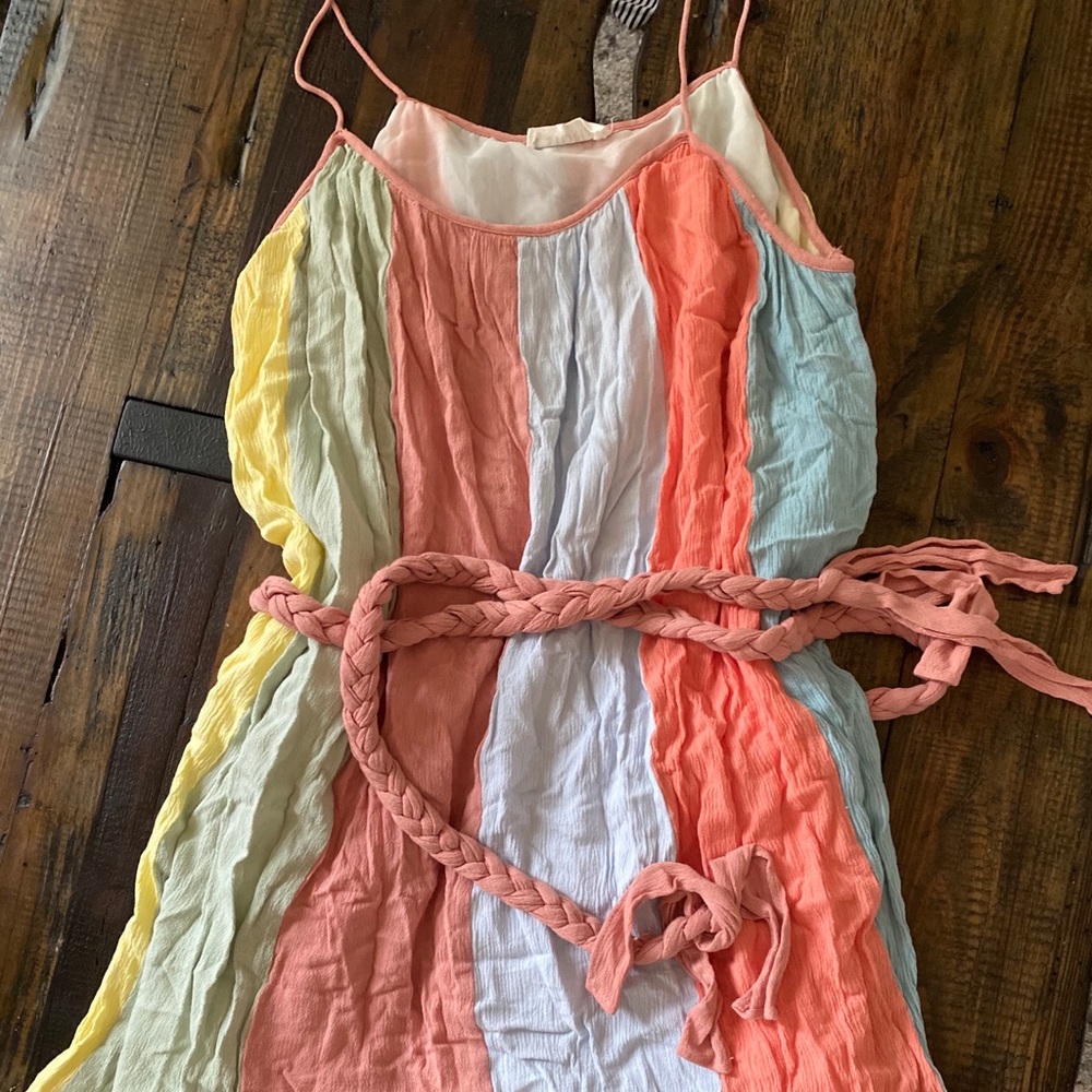 STORIA stripe multi color swing dress